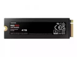 Samsung SSD 990 PRO 4TB Heatsink PCIe 4.0 NVMe 2.0 M.2 V-NAND 3-bit MLC, 256-bit Encryption, Read 7450 MB/s Write 6900 MB/s 