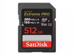 SanDisk Extreme PRO 512GB V60 UHS-II SD cards, 280/150MB/s,V60,C10,UHS-II