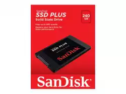 SanDisk SSD PLUS 240GB - 2.5” SATA SSD, up to 530MB/s Read and 440MB/s Write speeds