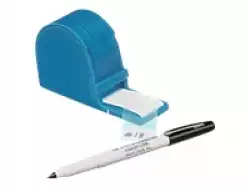 Self-laminating wire marker dispenser, 200 labels 25.40 x 31.75mm, with pen, max