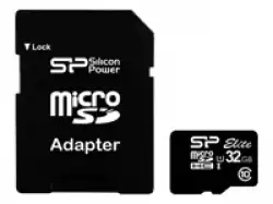Silicon Power Elite /class 10 32GB mSD Card UHS-1 (U1) R/W: up to 85/10 MB/s, ECC function, Shock/water/x-ray-proof, w/ adapter