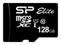 Silicon Power Elite /class 10 128GB mSD Card UHS-1 (U1) R/W: up to 85/10 MB/s, ECC function, Shock/water/x-ray-proof, w/ adapter