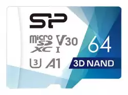 Silicon Power Superior Pro 64GB microSDXC Class 10. UHS-I U3. V30. A1. 4K UHD