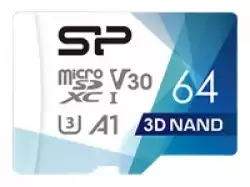 Silicon Power Superior Pro 64GB microSDXC Class 10. UHS-I U3. V30. A1. 4K UHD