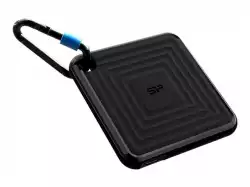 Silicon Power PC60 512GB Portable SSD SATAIII USB 3.2 Gen2 (Type-C) Portable SSD, R/W: up to 540MB/s; 500MB/s, Black