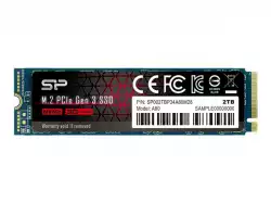 Silicon Power Ace - A80 2TB SSD PCIe Gen 3x4 PCIe Gen3 x 4 & NVMe 1.3, SLC cache + DRAM cache - Max 3400/3000 MB/s