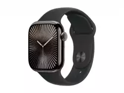 Смартчасовник Apple Watch S10 Cellular 42mm Slate Titanium Case with Black Sport Band - S/M