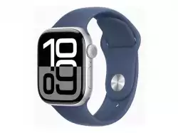 Смартчасовник APPLE Watch S10 Cellular 42mm Silver Alu Case with Denim Sport Band SM