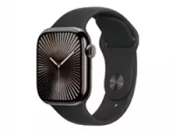 Смартчасовник Apple Watch S10 Cellular 42mm Slate Titanium Case with Black Sport Band - S/M