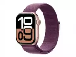 Смартчасовник APPLE Watch S10 Cellular 42mm Rose Gold Alu Case with Plum Sport Loop