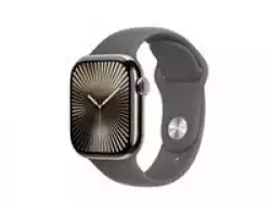 Смартчасовник APPLE Watch S10 Cellular 42mm Natural Titanium Case with Stone Grey Sport Band SM