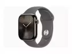 Смартчасовник APPLE Watch S10 Cellular 42mm Natural Titanium Case with Stone Grey Sport Band ML