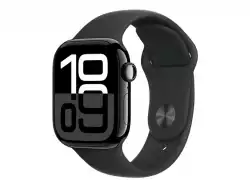 Смартчасовник APPLE Watch S10 Cellular 42mm Jet Black Alu Case with Black Sport Band ML                          