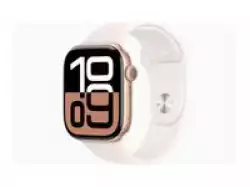 Смартчасовник APPLE Watch S10 GPS 46mm Rose Gold Alu Case with Light Blush Sport Band SM