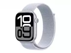 Смартчасовник APPLE Watch S10 GPS 46mm Silver Alu Case with Blue Cloud Sport Loop