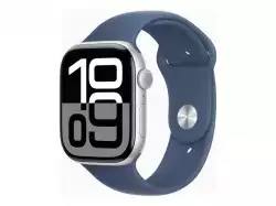 Смартчасовник APPLE Watch S10 GPS 46mm Silver Alu Case with Denim Sport Band ML