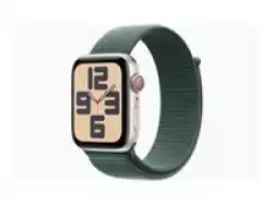 Смартчасовник APPLE Watch SE2 v3 Cellular 44mm Starlight Alu Case with Lake Green Sport Loop