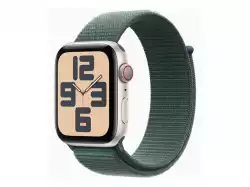 Смартчасовник APPLE Watch SE2 v3 Cellular 44mm Starlight Alu Case with Lake Green Sport Loop