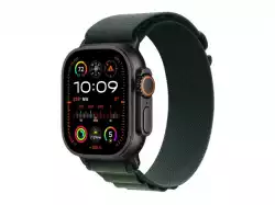 Смартчасовник APPLE Watch Ultra2 v2 Cellular 49mm Black Titanium Case with Dark Green Alpine Loop S