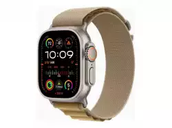 Смартчасовник APPLE Watch Ultra2 v2 Cellular 49mm Natural Titanium Case with Tan Alpine Loop L