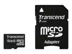 Transcend 16GB micro SDHC (with adapter, Class 10)