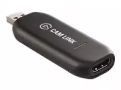 Elgato Cam Link 4K, 2160p 30FPS, 1080p 60FPS, HDMI (unencrypted) Input, 3840x2160p30, 1920x1080p60, 1280x720p60, 720x576p50, 720x480p60, Real-Time Feedback, 8.1 x 1.2 x 3.1 cm, 20g, Requirements: Windows 10 (64-bit), macOS Sierra 10.12, USB 3.x port