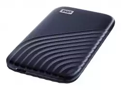WD 500GB My Passport SSD - Portable SSD, up to 1050MB/s Read and 1000MB/s Write Speeds, USB 3.2 Gen 2 - Midnight Blue
