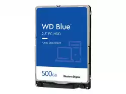 WD Blue Mobile 500GB HDD 5400rpm SATA serial ATA 6Gb/s 128MB cache 2.5inch RoHS compliant intern Bulk