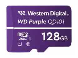 WD Purple 128GB Surveillance microSD XC Class - 10 UHS 1