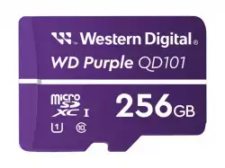 WD Purple 256GB Surveillance microSD XC Class - 10 UHS 1