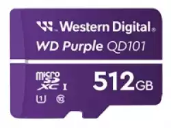 WD Purple 512GB Surveillance microSD XC Class - 10 UHS 1