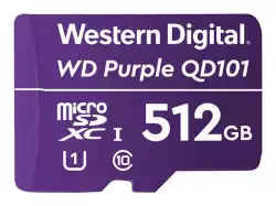 WD Purple 512GB Surveillance microSD XC Class - 10 UHS 1