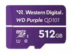 WD Purple 512GB Surveillance microSD XC Class - 10 UHS 1