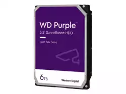 HDD Video Surveillance WD Purple 6TB CMR, 3.5'', 256MB, SATA 6Gbps, TBW: 180