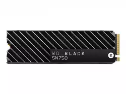 WD SSD BLACK SN750 1Tb M.2 2280 NVMe Read/Write: 3470 / 3000 MB/s, 515k/560k IOPS, TBW 600TB Heatsink