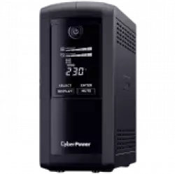 CyberPower UPS  AVR, 1000VA/550W, Line-Interactive LCD display ,4x Schuko, Runtime at 90W ( min ):44, Surge and Spike protection; VP1000ELCD