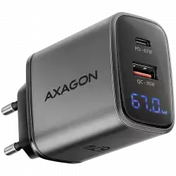 ACU-PQ67D PD3.0 & QC4+2xOUTPUTS, LCD display, wall charger 67W                          