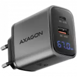 ACU-PQ67D PD3.0 & QC4+2xOUTPUTS, LCD display, wall charger 67W