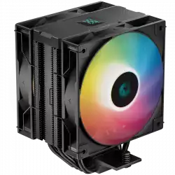 DeepCool AG400 BK ARGB V2, CPU Air Cooler, 1x120mm ARGB PWM Fan, ARGB Top Cover, TDP 220W, 4 Heatpipes, Black, LGA1851/1700/1200/115x, AMD AM5/AM4, 125x92x154 mm(LxWxH), 2Y, R-AG400-BKAMMN-GJD