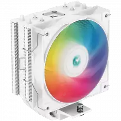 DeepCool AG400 WH ARGB V2, CPU Air Cooler, 1x120mm ARGB PWM Fan, ARGB Top Cover, TDP 220W, 4 Heatpipes, White, LGA1851/1700/1200/115x, AMD AM5/AM4, 125x92x154 mm(LxWxH), 2Y, R-AG400-WHAMMN-GJD