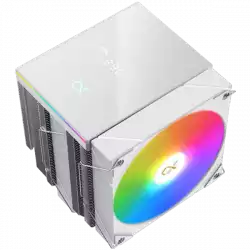 AK6 Dual Digital Arctic (WH, ARGB & Digital LED Panel Top Cover, 2PCS ARGB PWM Fan, Intel Backplate, Mini ARGB LED Controller)