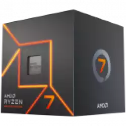 AMD CPU Desktop Ryzen 7 8C/16T 7700 (5.3GHz Max, 40MB,65W,AM5) box, with Radeon Graphics and Wraith Prism Cooler