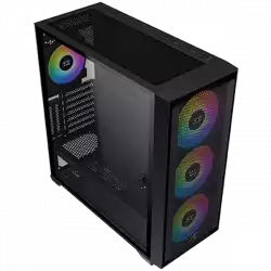 Xigmatek Anubis Pro 4FX EN40788, E-ATX/ATX/M-ATX/MINI ITX, 1x USB 3.0, 2x USB 2.0, HD Audio, Left Magnetic TG, 3PCS 140mm X40A & 1PC 120mm X20A & Galaxy II Fan Control Box & Remote