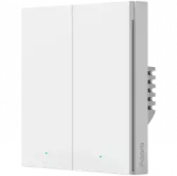 Aqara Smart Wall Switch H1 (with neutral, double rocker): Model: WS-EUK04; SKU: AK074EUW01                          