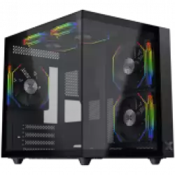 Aqua M Lite (BK, MATX, U3x1 & U2x1, Front & Left TG, 4PCS G22A Reverse & 1PC G22A,ARGB Remote Control Box)