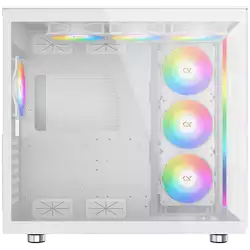Xigmatek AQUA Ultra Air Arctic EN41914 White, E-ATX/ATX/M-ATX/MINI ITX, USB 3.0 X 2, USB 2.0 X 2, USB-C X 1, HD AUDIO, Mesh Top,2PCS TG,ARGB Strip,7PCS Z20A Arctic