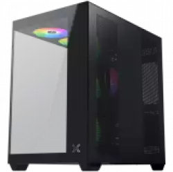 Aqua V Air (Black, ATX, U3x2+Type C, 2PCS TG, 6PCS Z22A Reverse & 1PC Z22A & ARGB Remote Control Kit)                          