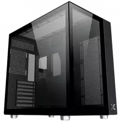 Aquarius Pro EN49417 Black, ATX/M-ATX/Mini ITX, USB3.0x2+USB2.0x2+Type C, Front & Left TG, 7PCS X24A & Galaxy II Fan Control Kit