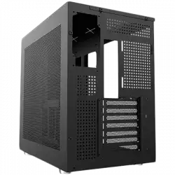 Aquarius Pro EN49417 Black, ATX/M-ATX/Mini ITX, USB3.0x2+USB2.0x2+Type C, Front & Left TG, 7PCS X24A & Galaxy II Fan Control Kit
