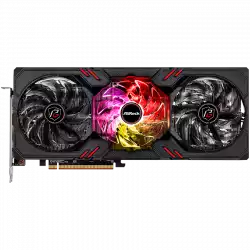 ASROCK Video Card AMD Radeon RX7600 Phantom Gaming 8GB OC, GDDR6, 128-bit, 3 x DisplayPort™ 2.1, 1 x HDMI™ 2.1, 3 x 8-pin Power Connectors, Recommended PSU 600W